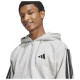 Adidas Ανδρική ζακέτα Essentials 3-Stripes Fleece Full-Zip Hoodie Adidas Ανδρική ζακέτα Essentials 3-Stripes Fleece Full-Zip Hoodie
